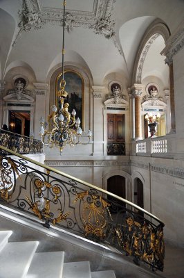 Escalier du Ministre, musée du Louvre - 1873