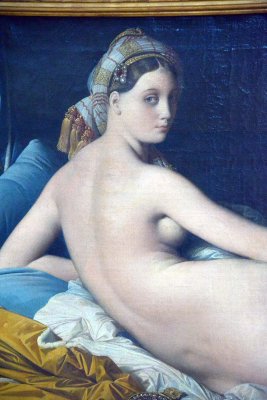 Jean-Auguste-Dominique Ingres - La Grande Odalisque (1814), dtail - 3660