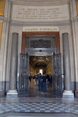 Entrance of the Galerie d'Apollon, Louvre - 3598