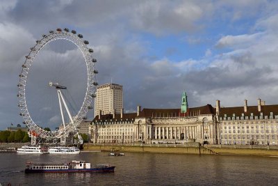 London Eye and the Thames - 3059