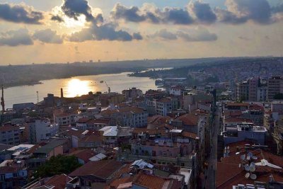 Istanbul and the Bosphorus seen from Galata Tower - 6439