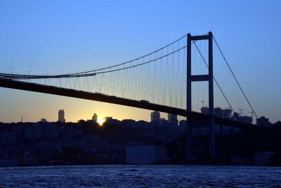 The Bosphorus Bridge seen from Beylerbeyi, Istanbul - 7036