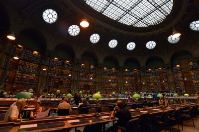 Salle ovale, bibliothque nationale Richelieu - 4986
