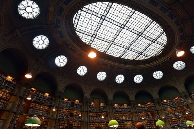 Salle ovale, bibliothque nationale Richelieu - 4989