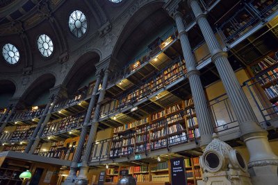 Salle ovale, bibliothque nationale Richelieu - 4990