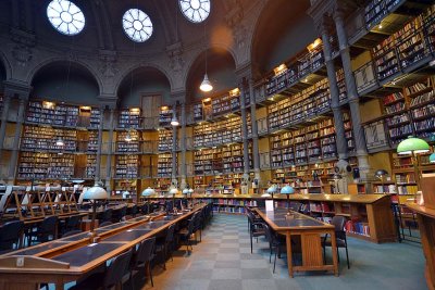 Salle ovale, bibliothque nationale Richelieu - 4992