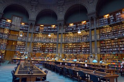 Salle ovale, bibliothque nationale Richelieu - 4994