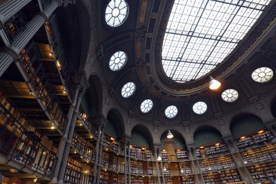 Salle ovale, bibliothque nationale Richelieu - 5007