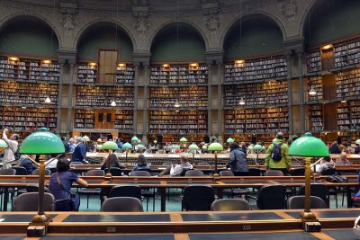 Salle ovale, bibliothque nationale Richelieu - 5009