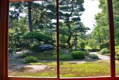 View from an ochaya (tea house),  Kenrokuen garden, Kanazawa - 0731