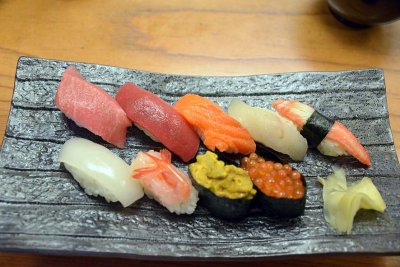 In a sushi restaurant in Wajima, Noto Peninsula - 1087