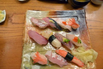 In a sushi restaurant in Wajima, Noto Peninsula - 1088