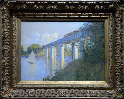 Claude Monet - Le pont de chemin de fer  Argenteuil (1873) - Philadelphia Museum of Art - 5362