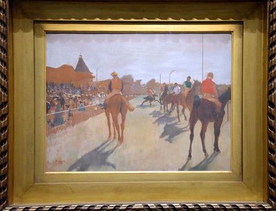 Edgar Degas - Le défilé, ou Chevaux de courses devant les tribunes (1866-1868) - Musée d'Orsay - 5400