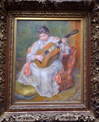 Pierre-Auguste Renoir - Femme  la guitare (1896-1897) - Lyon, Muse des Beaux-arts - 5402