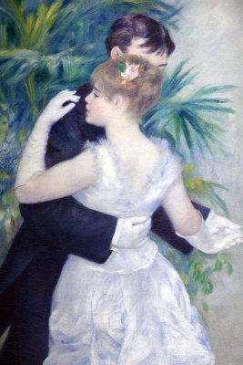Pierre -Auguste Renoir - Danse à la ville (1883), détail - Musée d'Orsay - 5409