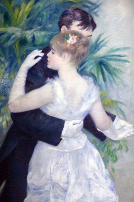 Pierre -Auguste Renoir - Danse  la ville (1883), dtail  - Muse dOrsay - 5409