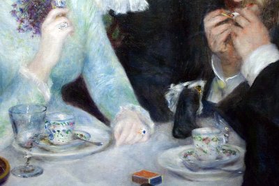 Pierre-Auguste Renoir - Fin de djeuner (1879), dtail - Francfort - Stadel Museum - 5412