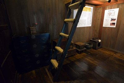 Inside a gasshō-zukuri traditional house in Shirakawa-go - 1461