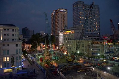 Work in progress on Nguyn Hu Boulevard - 9666