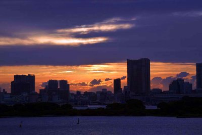 Sunset seen from Odaiba - Tokyo - 4267