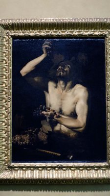Bartolomeo Manfredi - Faune avec une grappe de raisin et une flûte (1610-1620) - Rome, Palais Barberini - 4713
