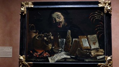 Pieter Boddingh Van Laer - Autoportrait avec une scène de magie (1638-1639) - New York, The Leiden Collection - 4728