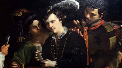 Pietro Paolini - Les tricheurs (1625), détail - 4745