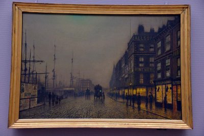 Liverpool Quay by Moonlight, 1887 - Atkinson Grimshaw - 4006