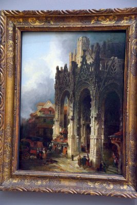 The Porch of St Maclou, Rouen, 1829 - David Roberts - 4190