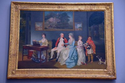 Colonel Blair with his Family and an Indian Ayah, 1786 - Johan Zoffany - 4278