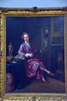 Portrait of the Artists Son, Jonathan Richardson the Younger, in his Study, 1734 -  Jonathan Richardson - 4349