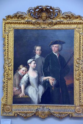 Thomas, 2nd Baron Mansel of Margam with his Blackwood Half-Brothers and Sister, 1742 - Allan Ramsay - 4367