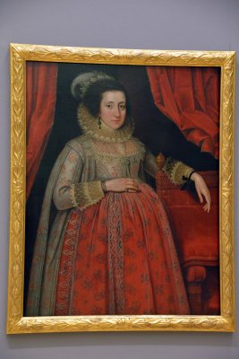  Portrait of a Woman in Red 1620 - Marcus Gheeraerts II - 4486