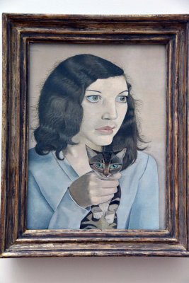 Girl with a Kitten, 1947 - Lucian Freud - 4559