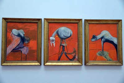 Three Studies for Figures at the Base of a Crucifixion, 1944 - Francis Bacon - 4578