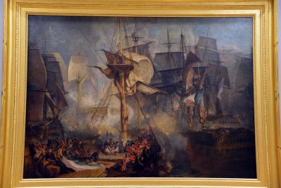 The Battle of Trafalgar, as Seen from the Misen Starboard Shrouds of the Victory, 1806-8  - JMW Turner - 4681