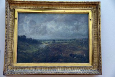 Branch Hill Pond, Hampstead Heath, with a Cart and Carters, 1825 - John Constable - 4703