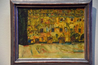 Egon Schiele - The city hall of Cesky Krumlov (1911) - Leopold Museum, Vienna - 4840