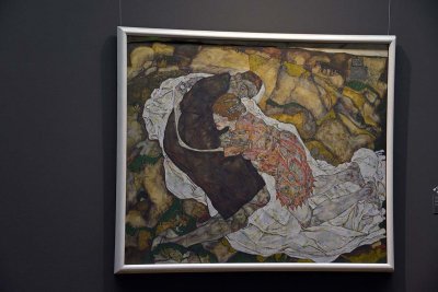 Egon Schiele - Death and Maiden (Man and girl), 1915 - Leopold Museum, Vienna - 4889