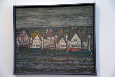 Egon Schiele - Houses by the sea (Row of houses), 1914 - Leopold Museum, Vienna - 4907