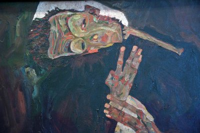Egon Schiele - the Lyricist, 1911 (detail) - Leopold Museum, Vienna - 4944