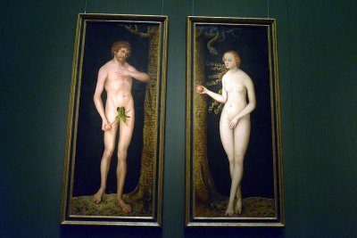 Lucas Cranach the Elder - Adam and Eva, 1520 -  Kunsthistorisches Museum, Vienna - 3908