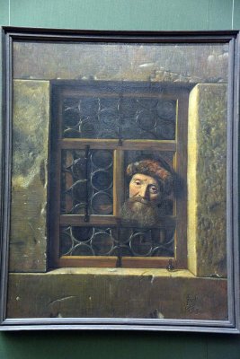Samuel van Hoogstraten - Old man at the window, 1653 - Kunsthistorisches Museum, Vienna - 3978