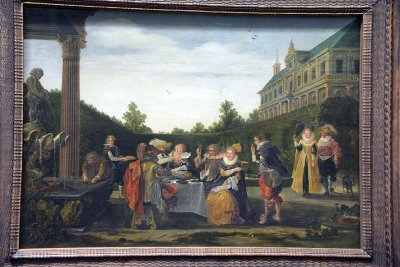 Esaias van de Velde - Banquet in the castle park, 1624 - Kunsthistorisches Museum, Vienna - 4018