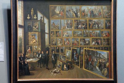 David Teniers the Younger - Archduke Leopold Wilhelm in his gallery in Brussels, 1651 - 4002