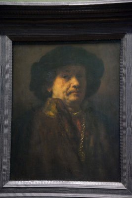Rembrandt - Self-portrait in a fur coat with gold chain and earring, 1656-57 -  Kunsthistorisches Museum, Vienna - 3981