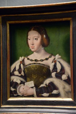 Joos van Cleve - Queen Eleanor of France, 1530 - Kunsthistorisches Museum, Vienna - 4093