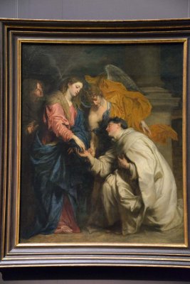Anthonis van Dyck - The vision of the blessed hermann Joseph with Mary, 1630 - Kunsthistorisches Museum, Vienna - 4098