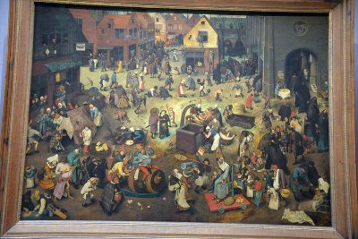 Pieter Bruegel the Elder - The fight between Carnival and Lent, 1559 - Kunsthistorisches Museum, Vienna - 4108